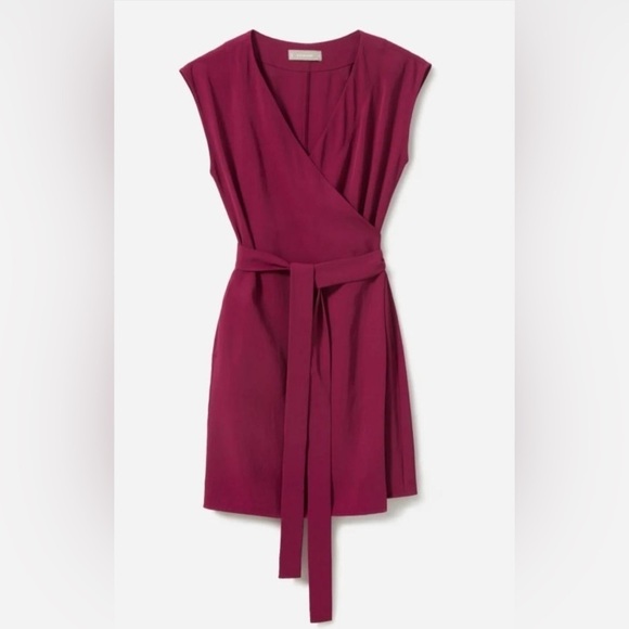 Everlane Dresses & Skirts - Everlane GoWeave Wrap Dress in Berry